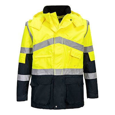 S760 - Hi-Vis 2 Renk Nefes Alabilir Ceket Sarı/Lacivert