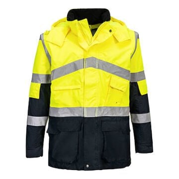 S760 - Hi-Vis 2 Renk Nefes Alabilir Ceket Sarı/Lacivert