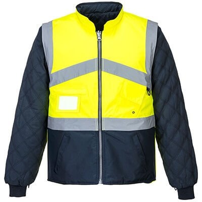S769 - Hi-Vis Nefes Alan Çift Renk Çift Taraflı 2'si 1 Arada Ceket