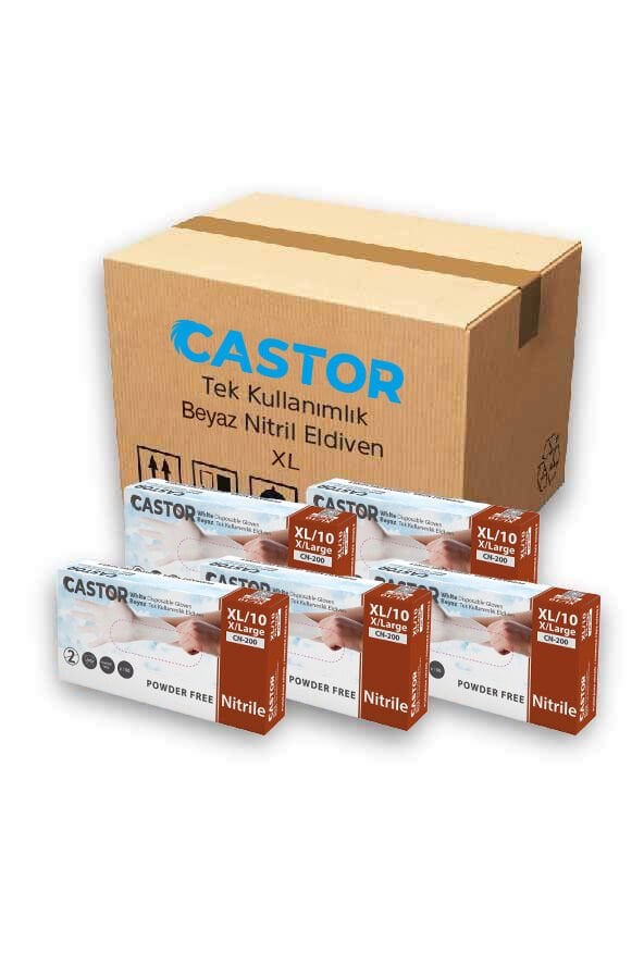 CN-200 XL BEYAZ 20 ADET NİTRİL ELDİVEN
