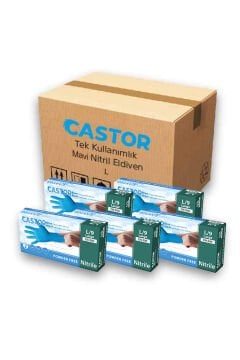 CN-200 L MAVİ 20 ADET NİTRİL ELDİVEN