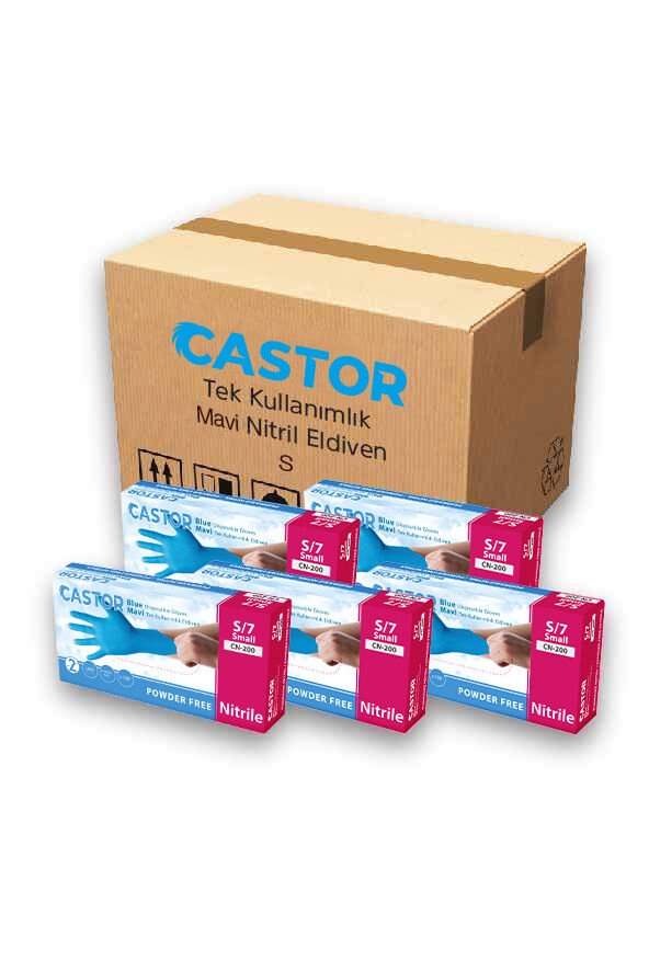 CN-200 S MAVİ 20 ADET NİTRİL ELDİVEN