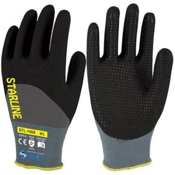 Yarım Kaplı Nitril Eldiven STL-1005
